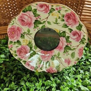Picture Frame Dainty Floral Teacup Saucer  Cottage Core